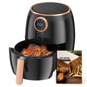 Air Fryer 5.2 Quart;  8-in-1 Electric Hot Air Fryer Cooker Oil-Less with Digital Touchscreen
