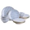 Blue Dot 12 Piece Dinnerware Set