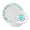 12-Piece Dinnerware Set; Evie; Teal
