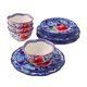 Heritage Floral 12-Piece Stoneware Dinnerware Set