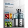 Aicook Juice Extractor; 800W Juicer With 3" wide Mouth; Easy to clean; Anti-Slip; Drip-proof; BPA Free; Silver