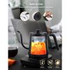 Gooseneck Electric Pour-over Kettle; Temperature Variable Stainless Steel Kettle; Hot Water for Coffee Tea Brewing Black