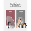 Electric Fry Pan; 12" Deep Nonstick Electric Fry Pan with Glass Lid; 1360 Watts; Black