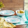 12-Piece Dinnerware Set; Evie; Teal