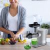 Cold Pressed Slow Masticating Juicer Horizontal Juicer Silver