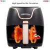 Hot Air Fryer Oven 3.8 QT Pot Quarts Electric Oil Less 1400W Touch Screen Airfryer 5 Core AF 380