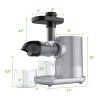 Cold Pressed Slow Masticating Juicer Horizontal Juicer Silver
