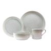 16 Piece Stoneware Dinnerware Set; Mist Color