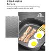 Electric Fry Pan; 12" Deep Nonstick Electric Fry Pan with Glass Lid; 1360 Watts; Black