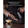 Gooseneck Electric Pour-over Kettle; Temperature Variable Stainless Steel Kettle; Hot Water for Coffee Tea Brewing Black