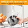 Electric Citrus Juicer for Orange Lemon Lime Grapefruit Juice; 150W Squeezer with Soft Rubber Grip; Stainless Steel Filter and Anti-drip Spout Lock -