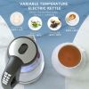 Variable Temperature Electric Kettle; 1200W Electric Tea Kettle; 8 Big Cups 2.0L Glass Electric Kettle with 4Hrs Keep Warm Function & Boil-Dry Protect