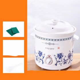 Home White Porcelain Automatic Electric Stew Pot (Option: Mechanical model 1.5L-CN)