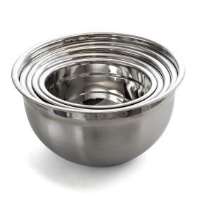 Household Kitchen Tools Multipurpose Stackable Mixing Bowl Set (Type: Kitchen Tools, Color: Silver)