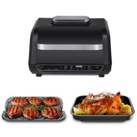 Home And Commercial Indoor Multi In1 Smokeless Electric Grill (Type: 7-in-1, Color: Dark Grey)