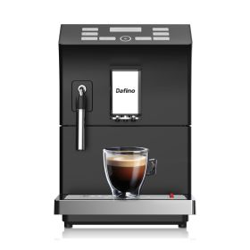 Dafino-205 Fully Automatic Espresso Coffee Maker w/ Milk Frother;  Black (Color: Black)