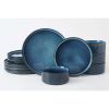 innerware Sets; Plates and Bowls Set for 4; 12 Piece Dish Set
