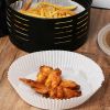 6.3IN Air Fryer Paper Liners Disposable Oven Insert Parchment Sheets Non Stick 50/100/200PCS